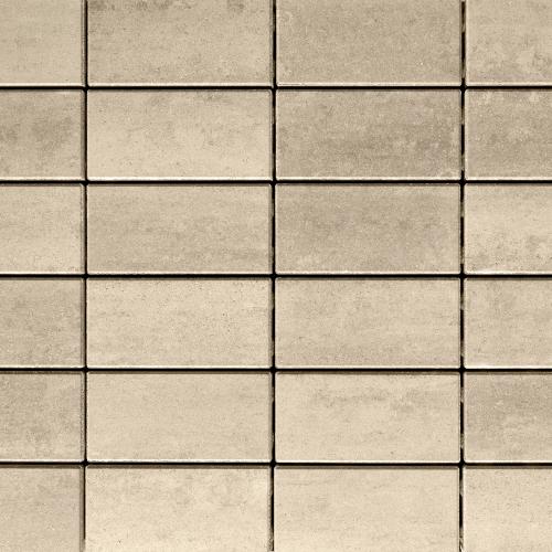 Blu 60mm HD² 6x13 Linear Paver, Smooth, Caffe Crema – Single-Size Concrete Pavers for Patios & Driveways