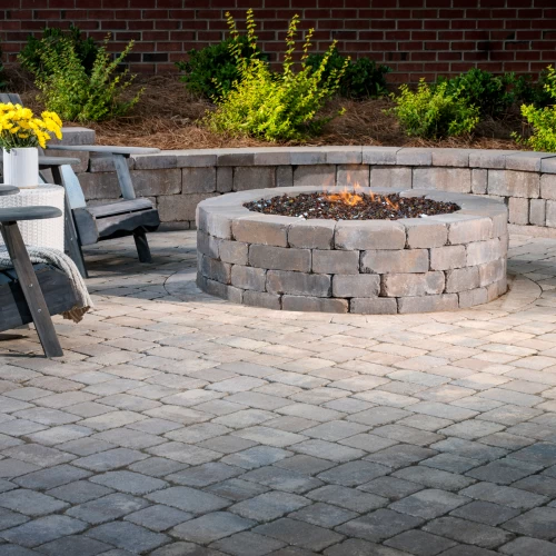 BELGARD FIRE PIT KIT GRAPHITE