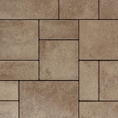 Blu 80mm 3-Piece Paver System, Polished, Chestnut Brown – Driveway-Rated Concrete Pavers for Driveways, Patios & Walkways