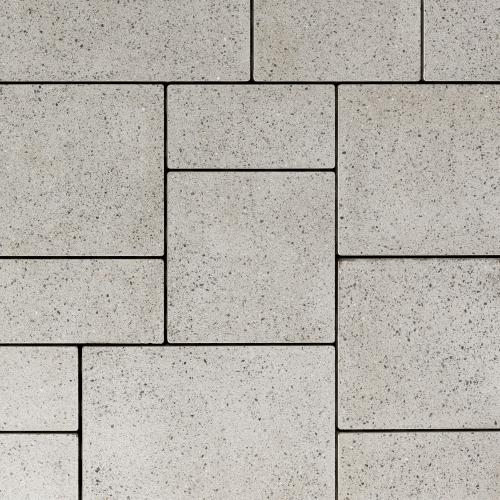 Blu 80mm 3-Piece Paver System, Polished, Greyed Nickel – Driveway-Rated Concrete Pavers for Driveways, Patios & Walkways
