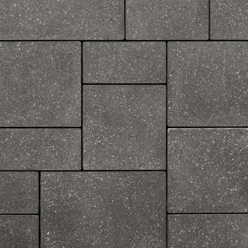 Blu 80mm 3-Piece Paver System, Polished, Onyx Black – Driveway-Rated Concrete Pavers for Driveways, Patios & Walkways