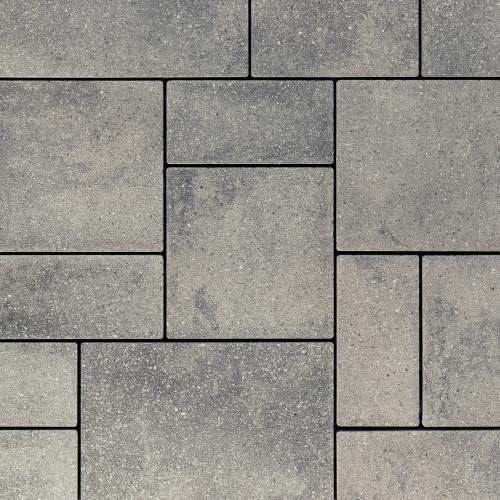 Blu 80mm 3-Piece Paver System, Polished, Shale Grey – Driveway-Rated Concrete Pavers for Driveways, Patios & Walkways