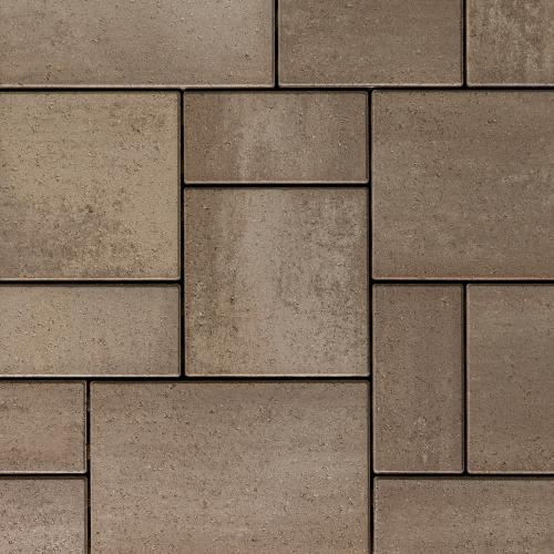 Blu 80mm 3-Piece Paver System, Smooth, Chestnut Brown – Driveway-Rated Concrete Pavers for Driveways, Patios & Walkways