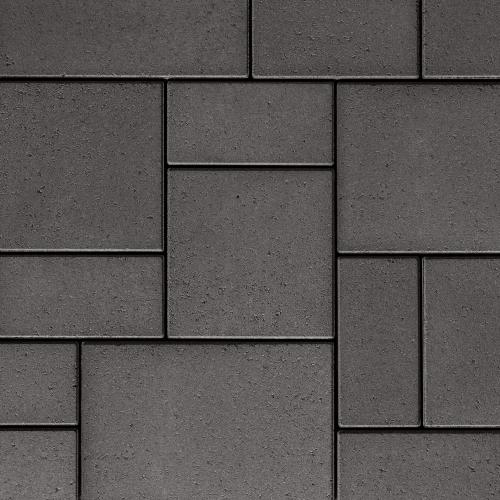 Blu 80mm 3-Piece Paver System, Smooth, Onyx Black – Driveway-Rated Concrete Pavers for Driveways, Patios & Walkways