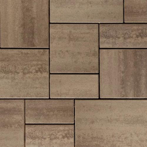 Blu 60mm HD² 3-Piece Paver System, Smooth, Chestnut Brown – Modular Concrete Pavers for Patios, Walkways & Pool Decks