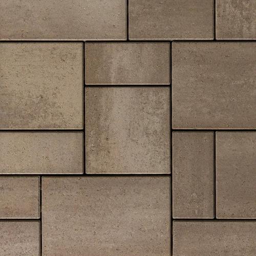 Blu 60mm 3-Piece Paver System, Smooth, Chestnut Brown – Modular Concrete Pavers for Patios, Walkways & Pool Decks