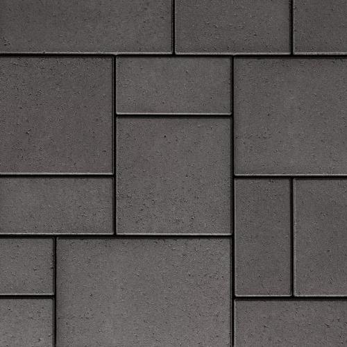 Blu 60mm 3-Piece Paver System, Smooth, Onyx Black – Modular Concrete Pavers for Patios, Walkways & Pool Decks