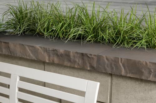Brandon Wall Cap, Slate, Champlain Grey – Concrete Coping for Brandon Retaining Walls & Pillars
