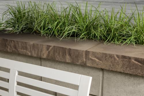 Brandon Wall Cap, Slate, Chestnut Brown – Concrete Coping for Brandon Retaining Walls & Pillars
