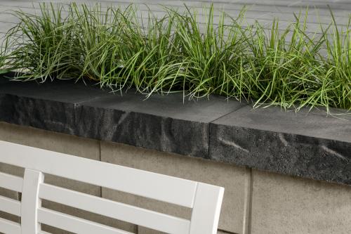 Brandon Wall Cap, Slate, Onyx Black – Concrete Coping for Brandon Retaining Walls & Pillars