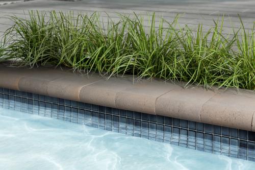 Bullnose Cap, Smooth, Champlain Grey – Concrete Pool Coping & Wall Cap