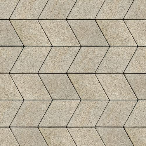 Diamond HD² Paver, Granitex, Beige Cream – Geometric Concrete Pavers for Driveways & Plazas