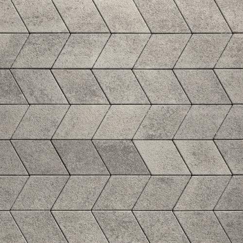 Diamond HD² Paver, Granitex, Shale Grey – Geometric Concrete Pavers for Driveways & Plazas