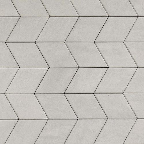 Diamond HD² Paver, Smooth, Greyed Nickel – Geometric Concrete Pavers for Driveways & Plazas