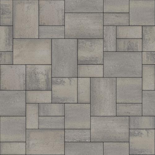 Eva 3-Piece Paver System, Smooth, Shale Grey – Compact Concrete Pavers for Driveways, Patios & Walkways