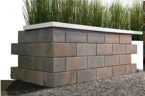 G-Force Wall Block, Smooth, Champlain Grey – Lightweight Concrete Retaining Wall System