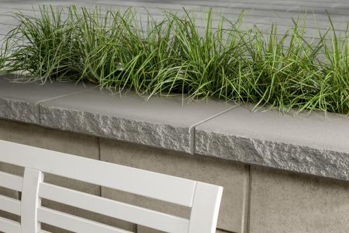 Graphix Wall Cap, Smooth, Greyed Nickel – Concrete Coping for Graphix Retaining Walls