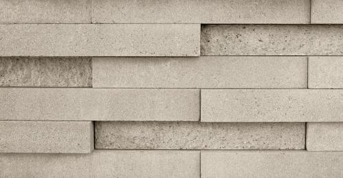 Graphix Wall Block, Smooth & Split-Face, Beige Cream – Double-Sided Concrete Retaining Wall System