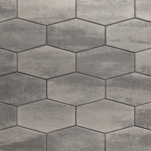 Hexa 60 HD² Slab, Smooth, Shale Grey – Hexagon Concrete Patio Slabs for Pedestrian Use