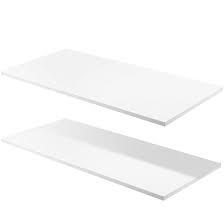 14" x 60" WHITE 5/8" WOOD SHELF