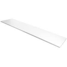 14" x 72" WHITE 5/8" WOOD SHELF