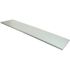 12" x 48" WHITE 5/8" WOOD SHELF