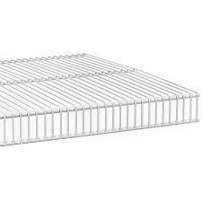 16" x 12' WHITE T-MESH WIRE SHELF
