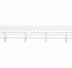 16" x 12' WHITE OPEN SLIDE SHELF
