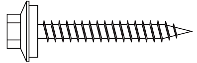1-1/2" BRITE WHITE MW SCREW [LC]