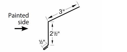 EAVES TRIM  RED 10'