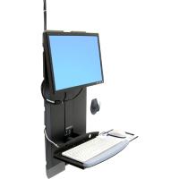 Ergotron StyleView 60-593-195 Lift for Flat Panel Display - Black - 24" Screen Support - 30 lb Load Capacity - 75 x 75, 100 x 100 - VESA Mount Compatible