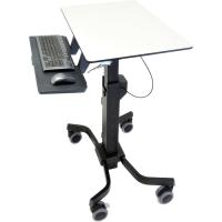 Ergotron TeachWell Mobile Digital Workspace - 38.58 lb Capacity - 4 Casters - Steel, Plastic, Phenolic - 31" Width x 24.1" Depth x 51.8" Height - Graphite Gray