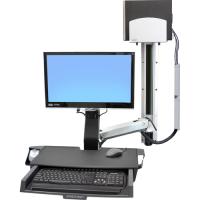 Ergotron StyleView Multi Component Mount for CPU, Flat Panel Display, Mouse, Keyboard - 24" Screen Support - 32 lb Load Capacity - 75 x 75, 100 x 100 - VESA Mount Compatible