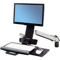 Ergotron StyleView Multi Component Mount for Notebook, Mouse, Keyboard, Monitor, Scanner - Polished Aluminum - 1 Display(s) Supported - 24" Screen Support - 29 lb Load Capacity - 75 x 75, 100 x 100 - VESA Mount Compatible