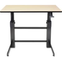 Ergotron WorkFit-D, Sit-Stand Desk (Birch Surface) - For - Table TopBirch Rectangle Top - 65 lb Capacity - Adjustable Height - 30.60" to 50.60" Adjustment x 47.60" Table Top Width x 23.50" Table Top Depth - 50.60" Height - Black - 1 Each