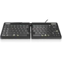 Goldtouch Go 2 Mobile Keyboard - Cable Connectivity - USB Interface - English, French - PC, Mac - Black
