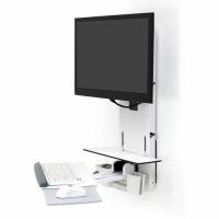 Ergotron StyleView Lift for Monitor, Keyboard, Mouse, Scanner - White - 24" Screen Support - 33 lb Load Capacity - 75 x 75, 100 x 100