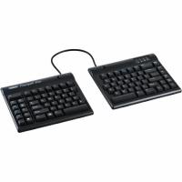 Kinesis Freestyle2 Blue, Bluetooth Multichannelâ„¢ Keyboard For Pc - Wireless Connectivity - Bluetooth - English (US) - QWERTY Layout - Notebook, Tablet, Smartphone, Workstation - Mac (no hot keys), PC, Android - Membrane/Rubber Dome Keyswitch - Black