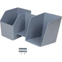 Ergotron Storage Bin - for LearnFit and SV10 Carts - 8 lb Weight Capacity x 14.5" Width x 8" Depth x 8" Height - Plastic - Gray