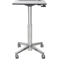 Ergotron LearnFit® Sit-Stand Desk, Tall - For - Table TopHigh Pressure Laminate (HPL) Rectangle Top - Melamine Base - 15 lb Capacity - Adjustable Height - 33.50" to 48.50" Adjustment - 24" Table Top Length x 22" Table Top Width - Assembly Required - S