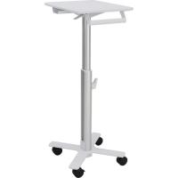 Ergotron StyleView S-Tablet Cart, SV10 - 30 lb Capacity - 4 Casters - 3" Caster Size - Metal, Steel - White, Aluminum