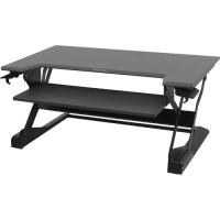 Ergotron WorkFit-TL, Sit-Stand Desktop Workstation (black) - For - Table TopRectangle Top - 40 lb Capacity - Adjustable Height15" Adjustment x 37.50" Table Top Width x 25" Table Top Depth - Black - 1 Each