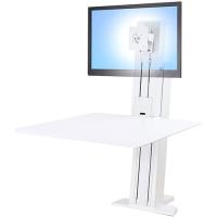 Ergotron WorkFit-SR Desk Mount for Monitor, Keyboard - White - 1 Display(s) Supported - 24" Screen Support - 16 lb Load Capacity - 100 x 100, 75 x 75