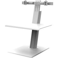 Humanscale Quickstand Eco, Dual, Monitor, White - 70 lb Load Capacity - 28.1" Height x 28" Width x 29.2" Depth - Freestanding - White