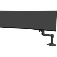 Ergotron Mounting Arm for Monitor - Matte Black - 2 Display(s) Supported - 25" Screen Support - 22.05 lb Load Capacity - 75 x 75, 100 x 100