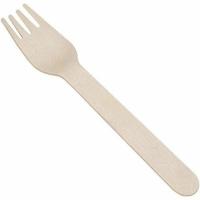 Eco-gecko Wooden Forks, 6.5 Inch - 1000/Carton