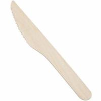 Eco-gecko Wooden Knives, 6.5 Inch - 1000/Carton
