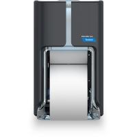 Cascades PRO Tandem DHC Bath Tissue Dispenser - Touchless Dispenser - 2220 x Sheet - 12" Height x 6.6" Width x 7" Depth - Dark Gray - Hygienic, Jam-free, Key Lock - 1 Each