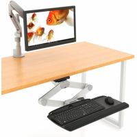 Workrite Ergonomics S2S Ultrathin Keyboard Tray System - Black - Phenolic