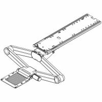 Workrite Ergonomics Pinnacle S2S Mounting Arm for Keyboard - Black - Height Adjustable